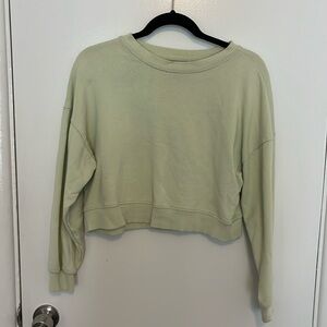 Mint green pullover sweatshirt